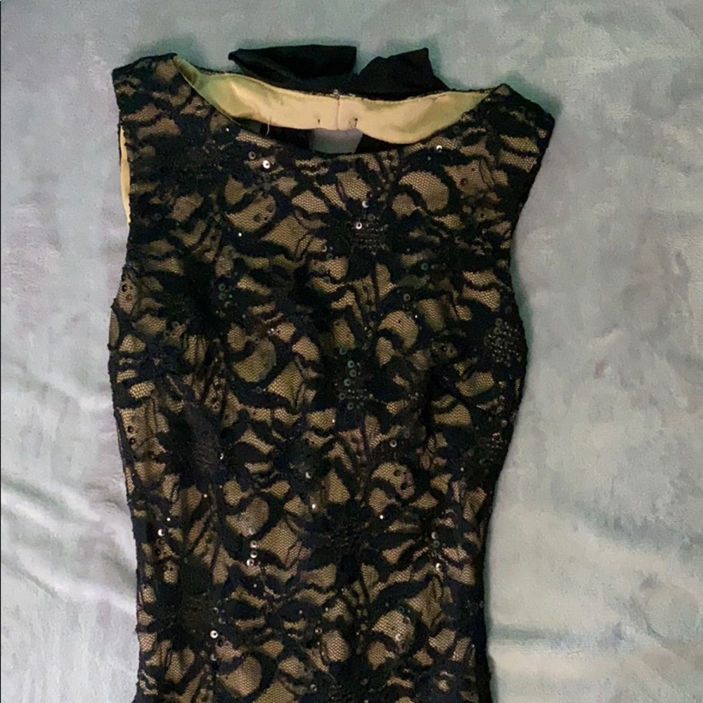 Black lace dress